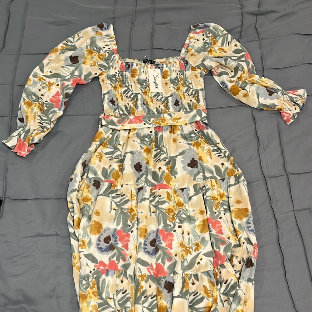 Floral print dress